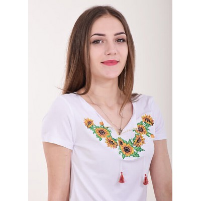 Embroidered t-shirt "Sunny Flower"